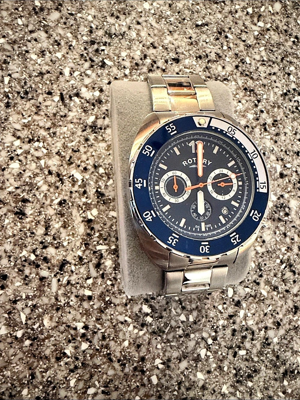 Rotary Chronospeed Chronograph Blue & Silver Watch